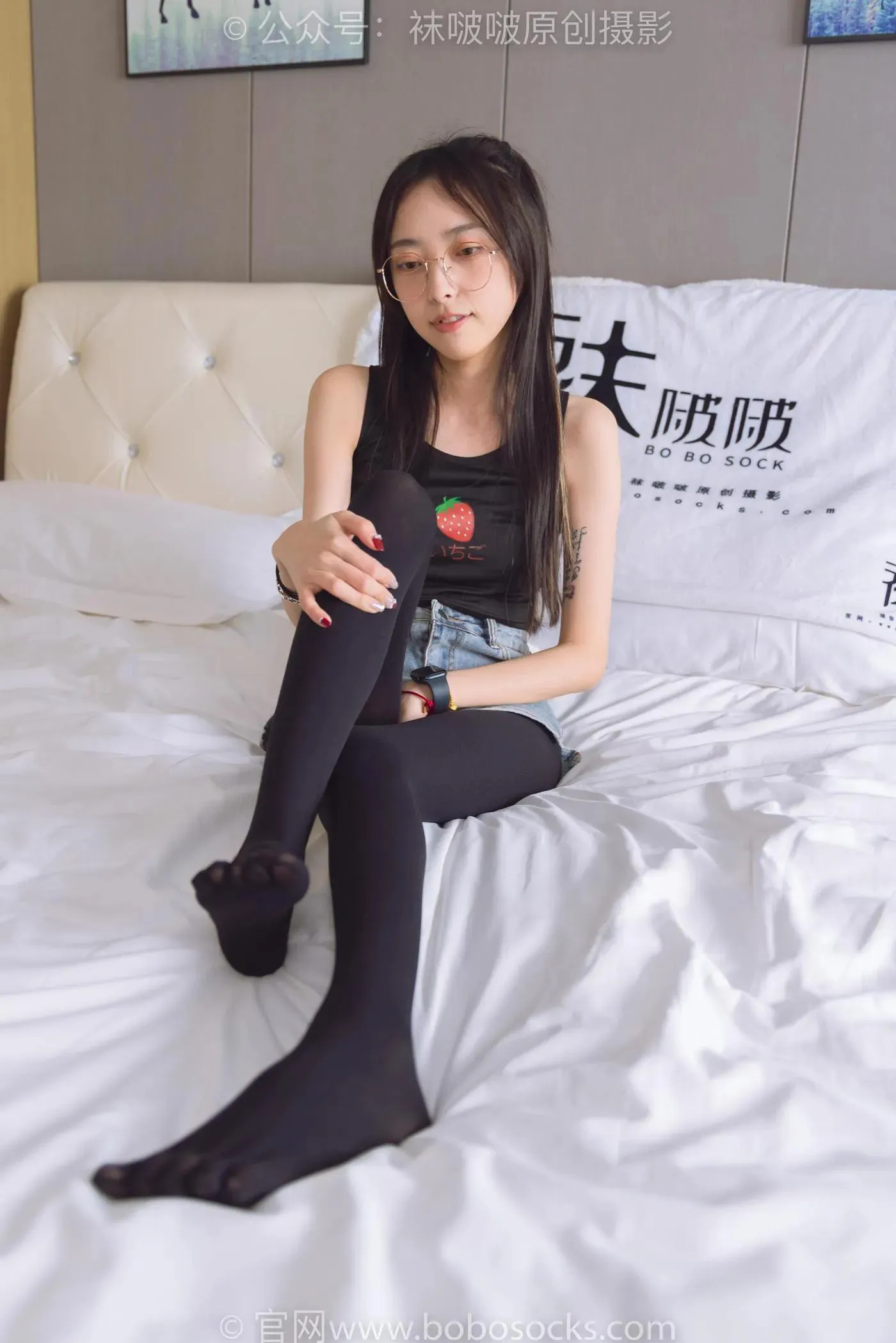 [BoBoSocks袜啵啵]NO.192 稚予-高跟鞋、黑色五指袜 [139P]插图